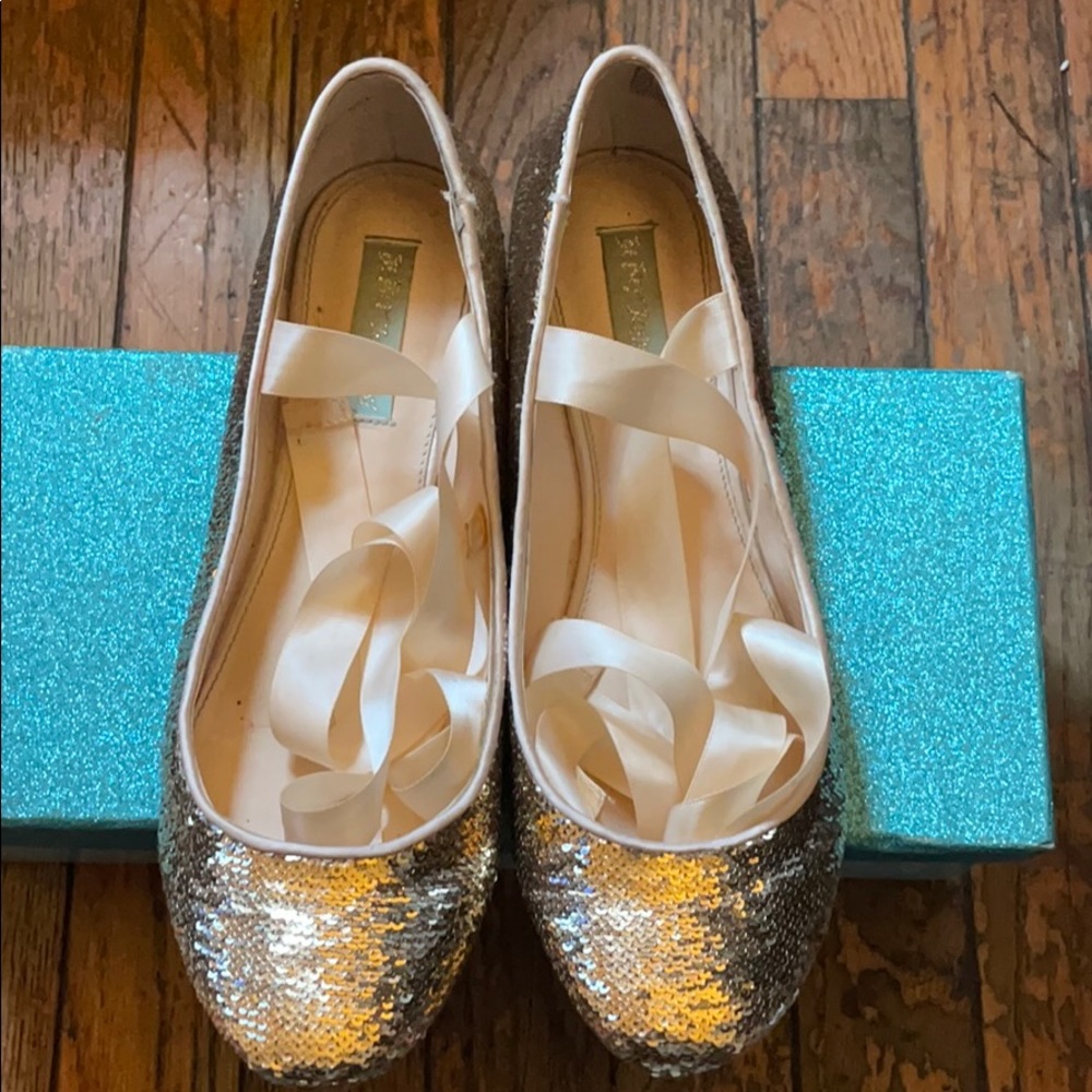 COPY - Blue By Betsey Johnson Gold Sequin